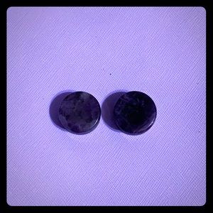 Amethyst plugs size 3/4 19mm